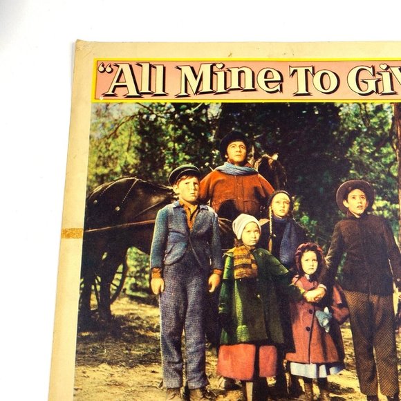 All Mine to Give 1957 Lobby Card Movie Poster Technicolor Drama Glynis‎ Johns - Picture 8 of 10